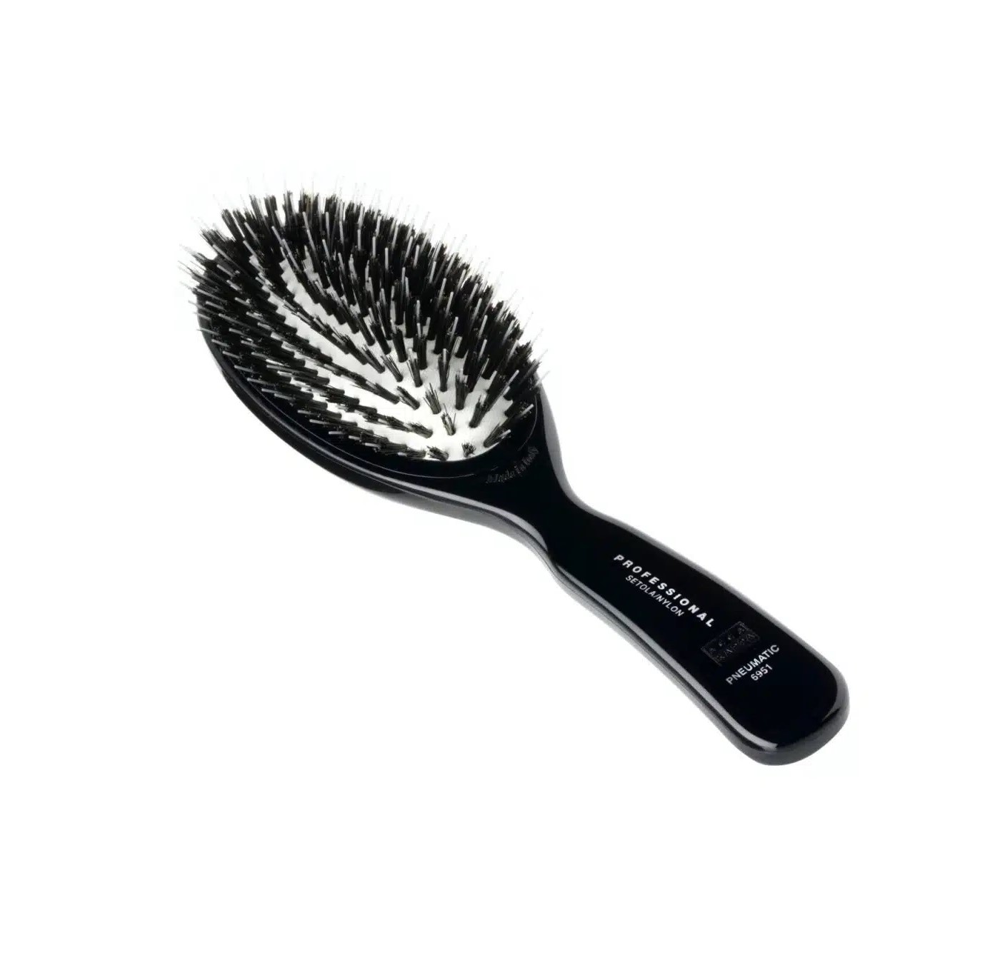 Acca Kappa High Quality Plastic Oval Brush – 100% Boar Bristles Nylon – Četka za raščešljavanje tvoja kosa